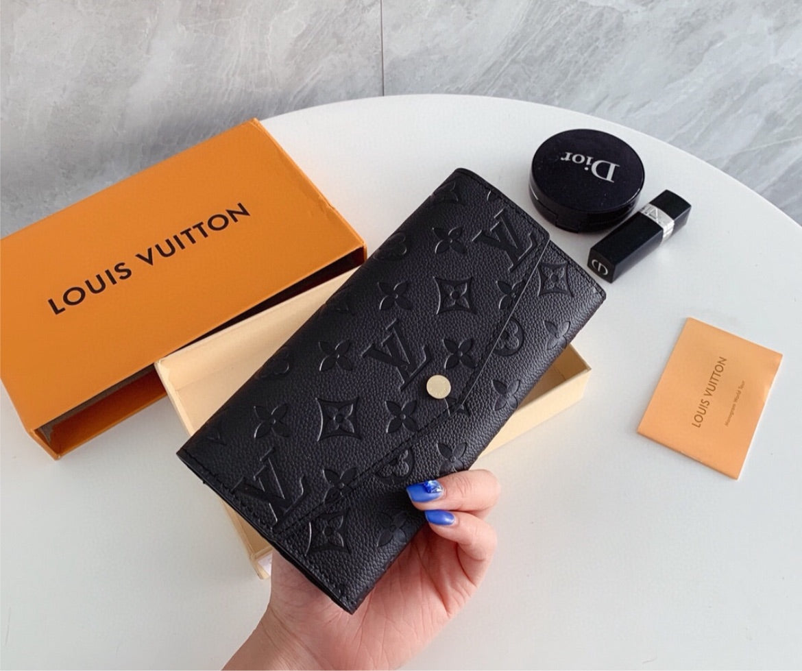 All black LV wallet